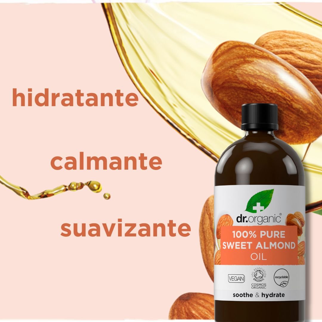 Aceite de Almendras dulces 100% puro 100ml - drorganic.es