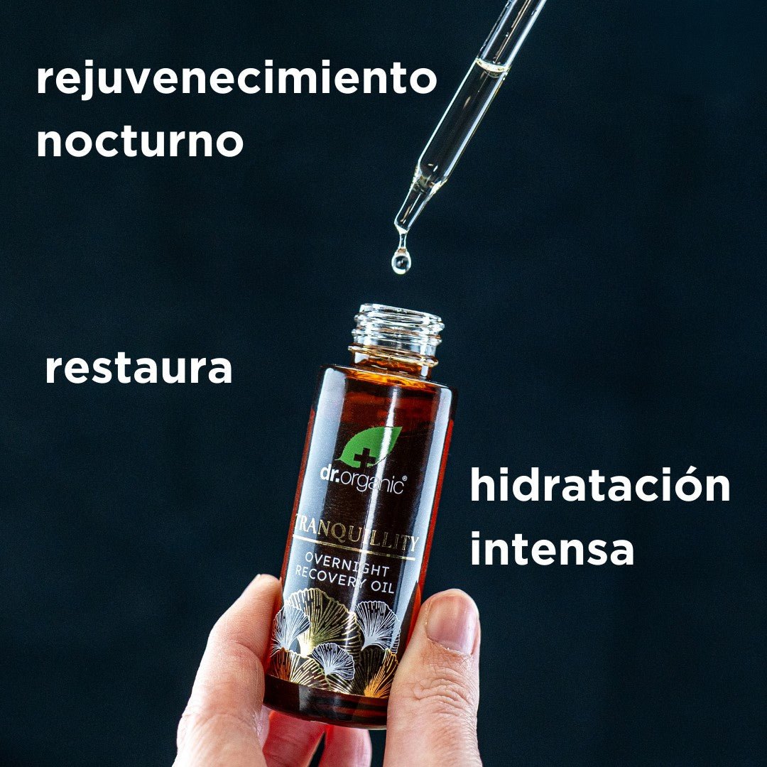 Aceite reparador de noche Evoke Tranquility - Regeneración y equilibrio 30ml - drorganic.es
