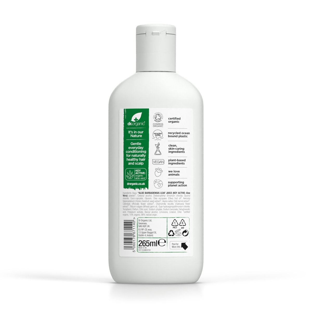 Acondicionador Aloe Vera para todo tipo de cabello 265ml - drorganic.es