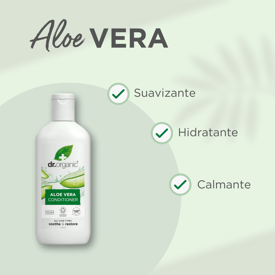 Acondicionador Aloe Vera para todo tipo de cabello 265ml - drorganic.es