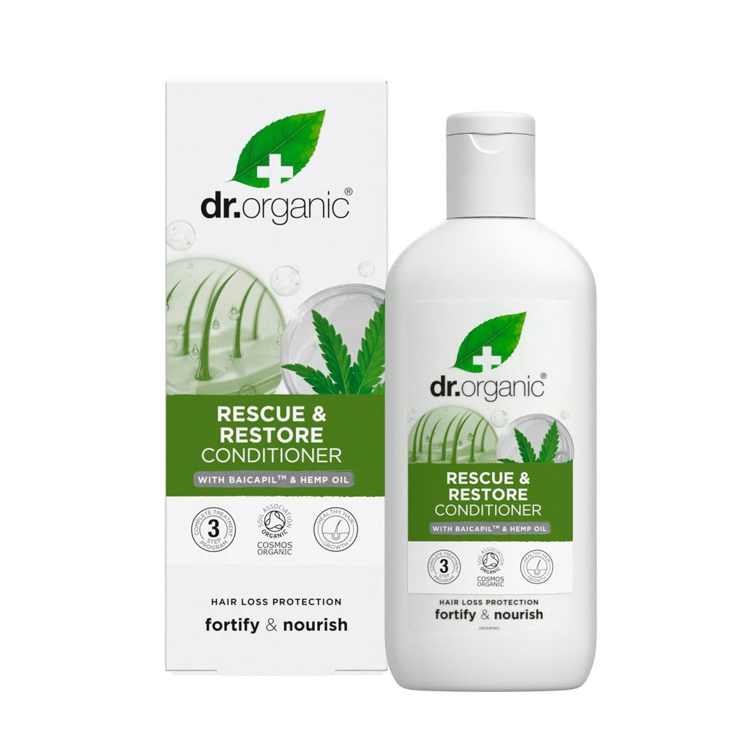 Acondicionador rescate de Cáñamo para cabello fino y escaso 265ml - drorganic.es
