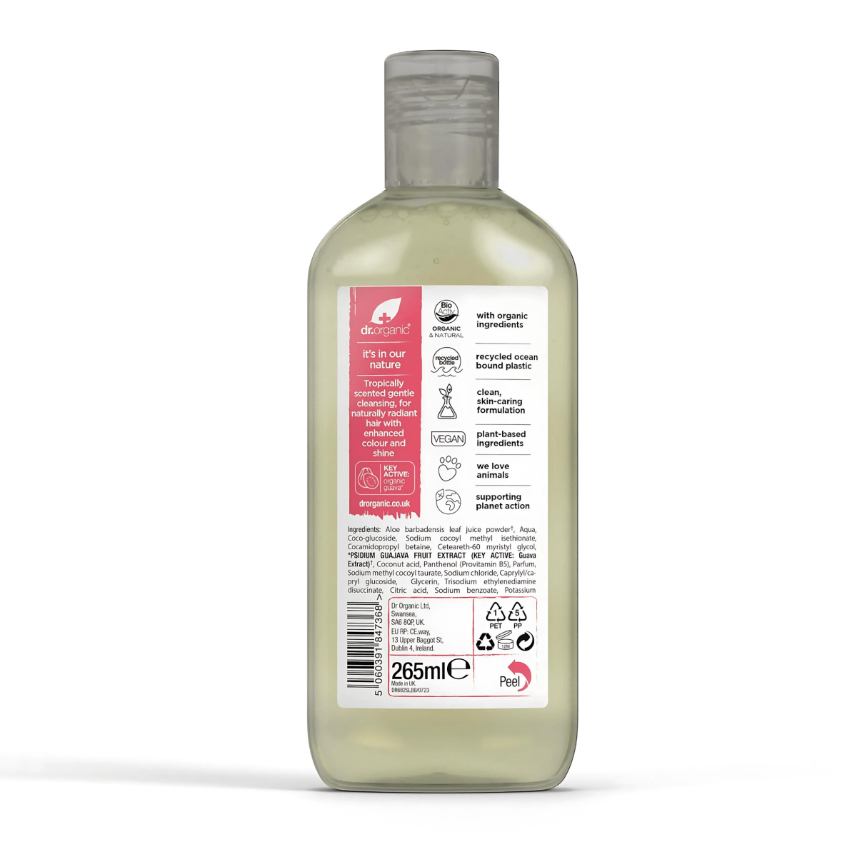 Champú Vitamina C para cabello teñido 265ml - drorganic.es