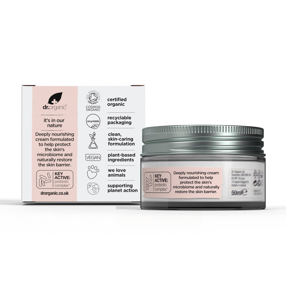 Crema concentrada probiótica Skin Calm 50ml - drorganic.es