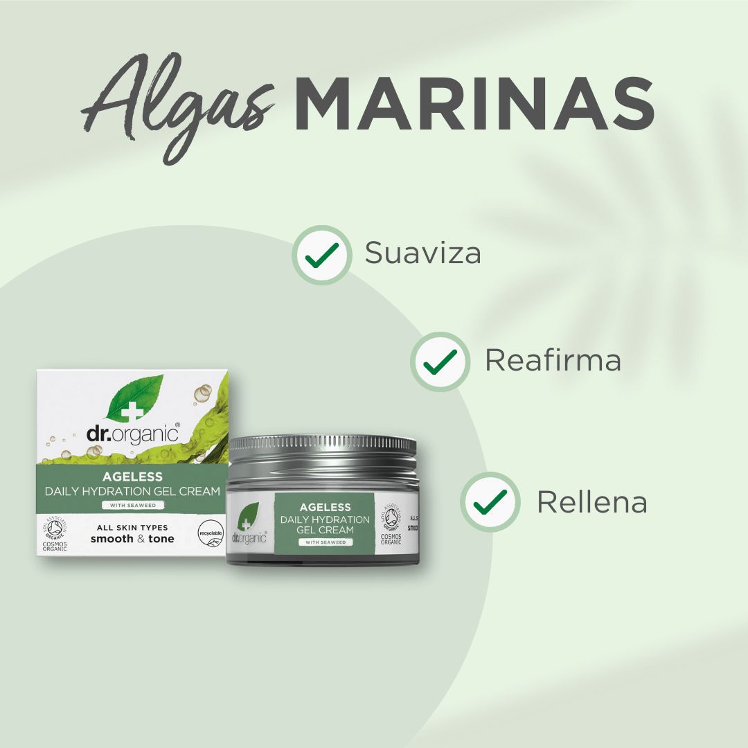 Crema de día en gel Algas Marinas siempre joven 50ml - drorganic.es