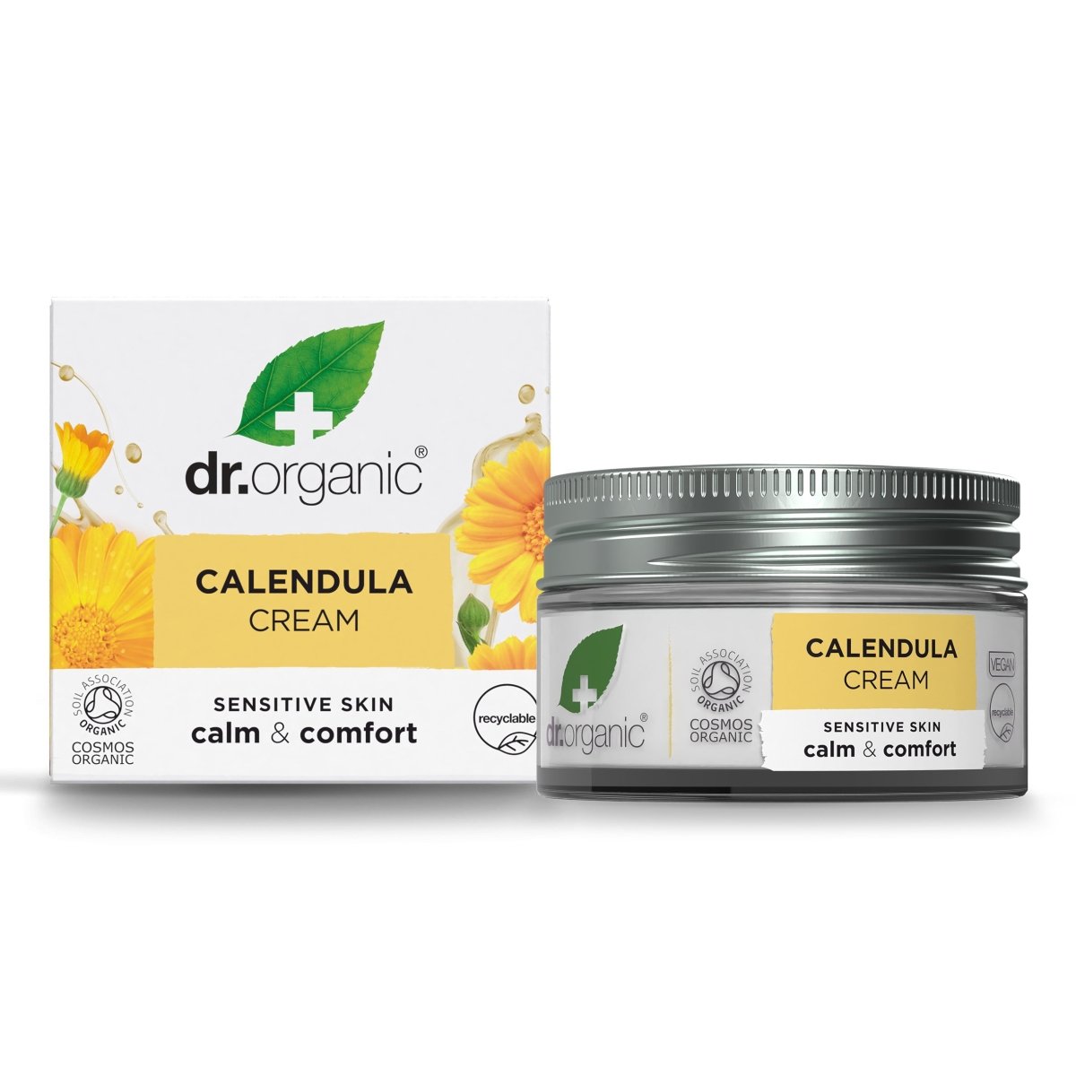 Crema hidratante de Caléndula para piel sensible 50ml - drorganic.es