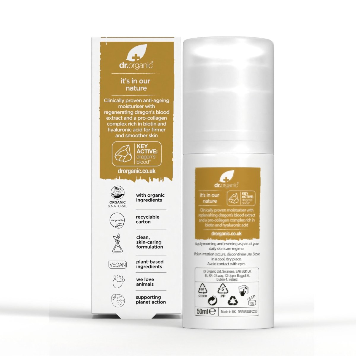 Crema Pro - Colágeno+ Sangre de Dragón para piel seca y sensible 50ml - drorganic.es