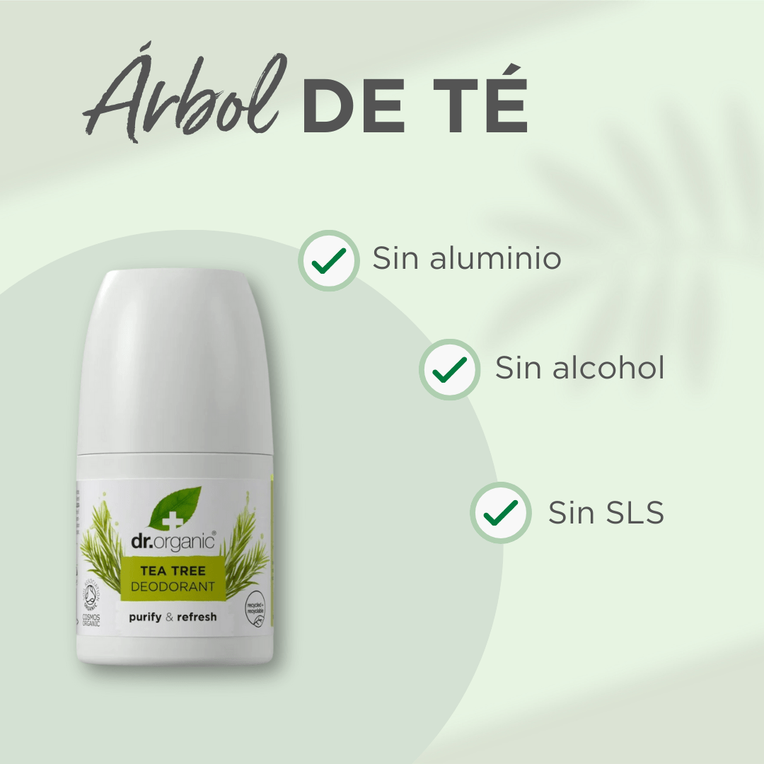 Desodorante Árbol de Té antiséptico 50ml - drorganic.es