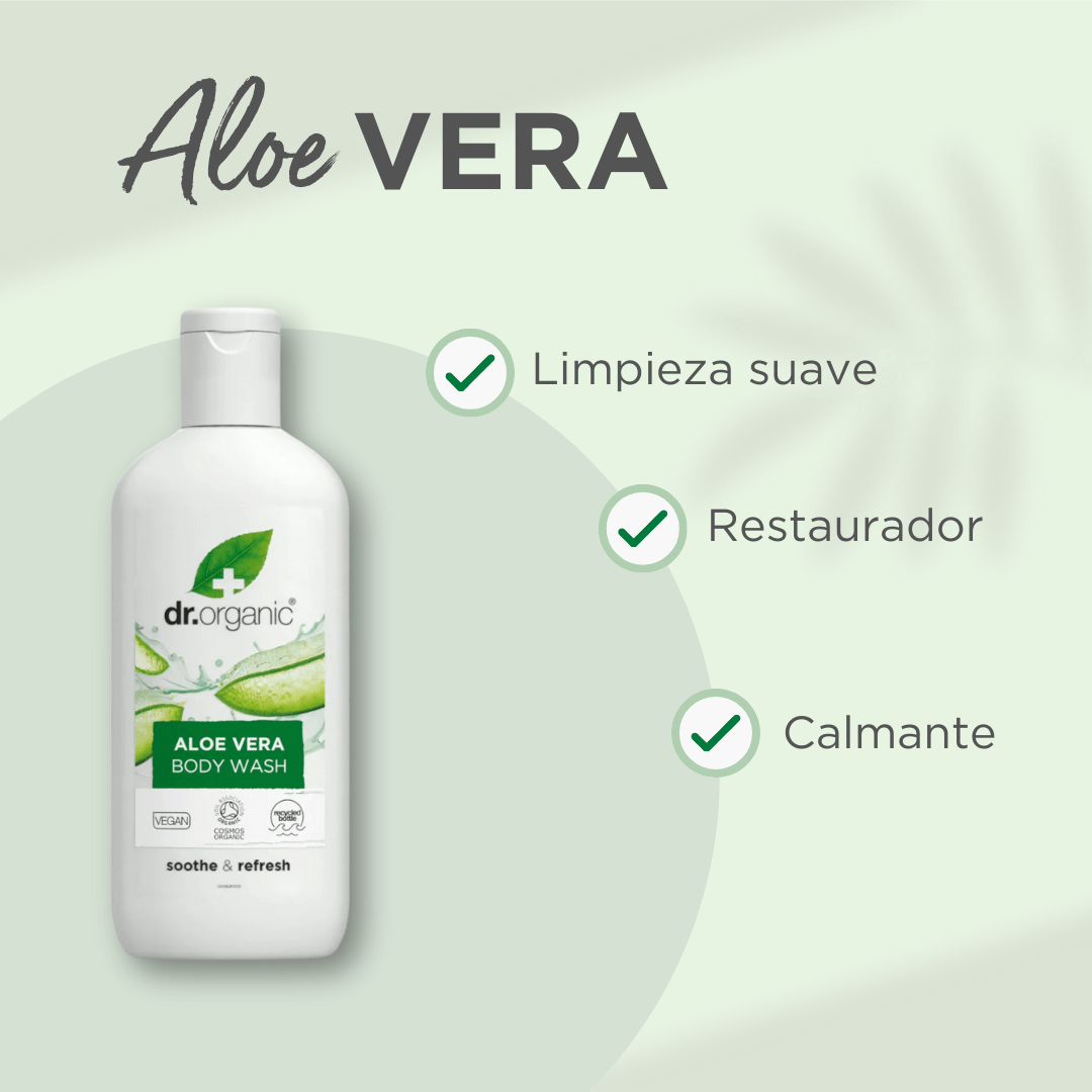 Gel de Ducha de Aloe Vera 250ml - drorganic.es