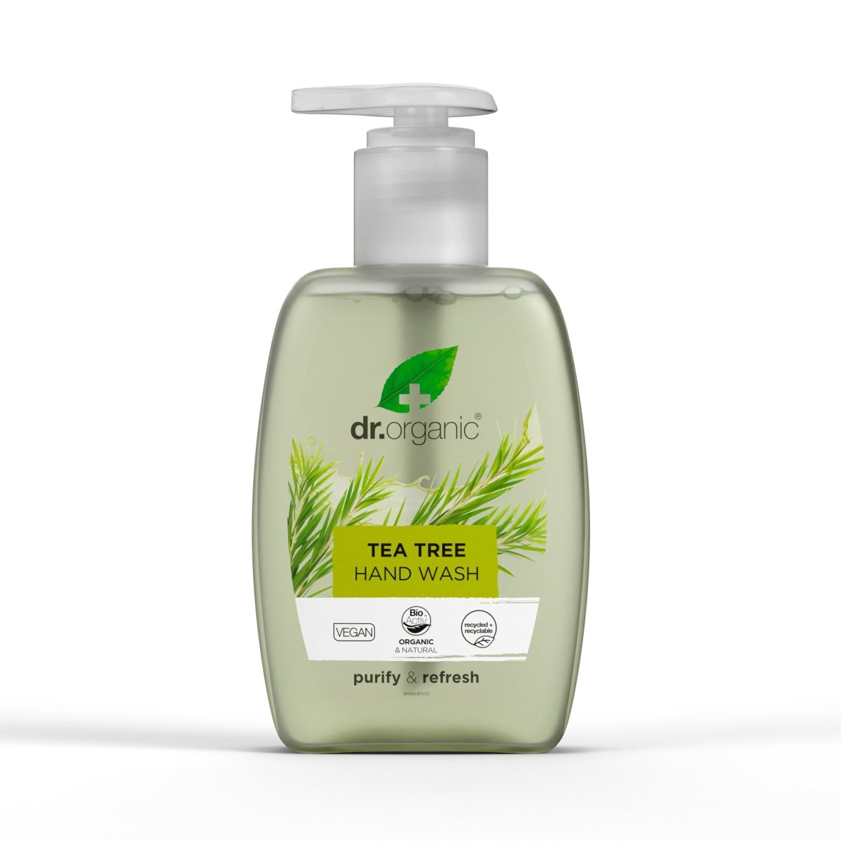 Jabón de manos purificante Árbol de Té 250ml - drorganic.es