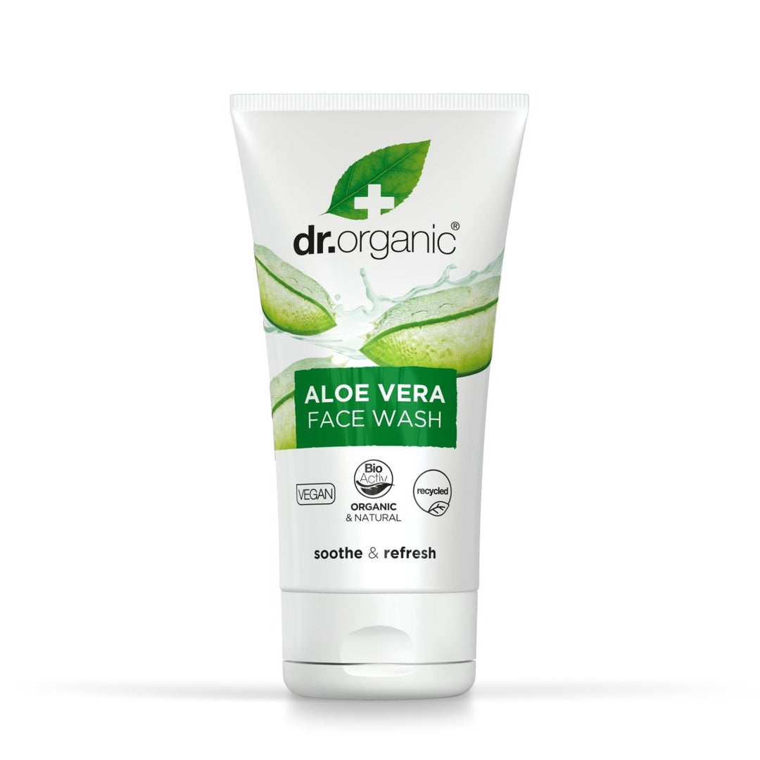 Limpiador facial cremoso Aloe Vera para todo tipo de piel 150ml - drorganic.es