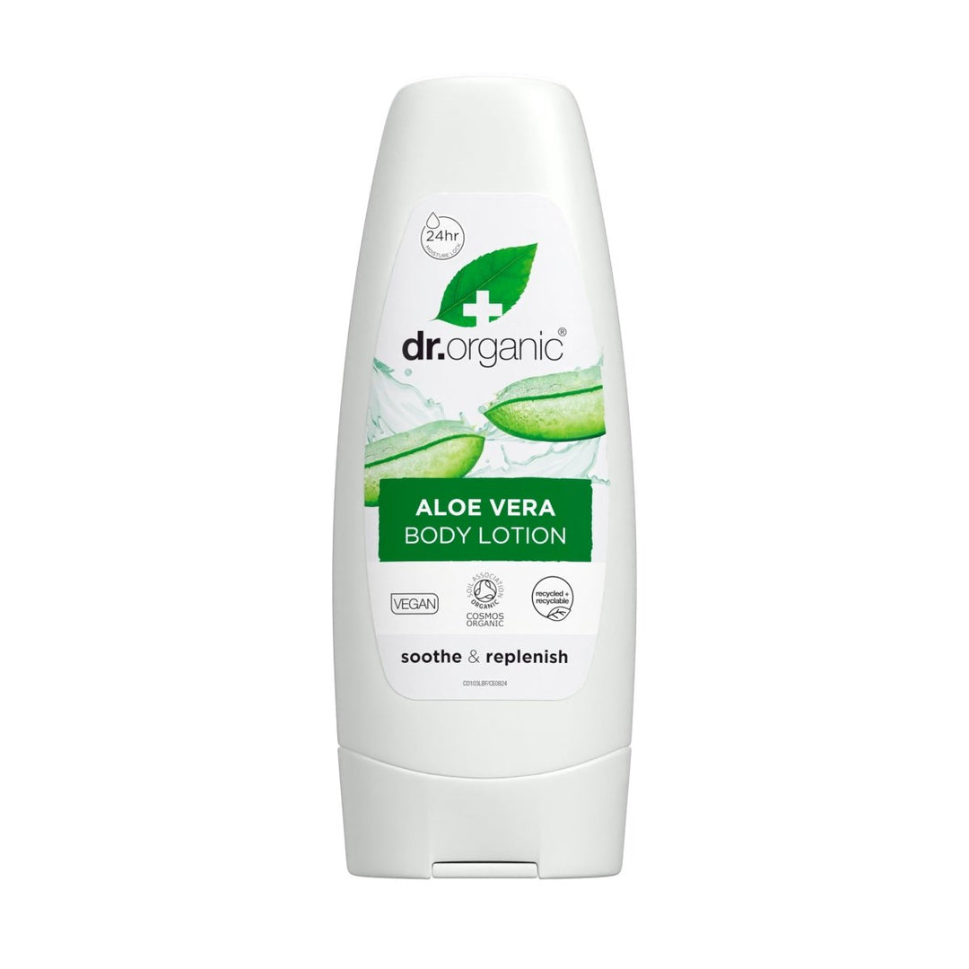 Loción Corporal de Aloe Vera para todo tipo de piel 200ml - drorganic.es