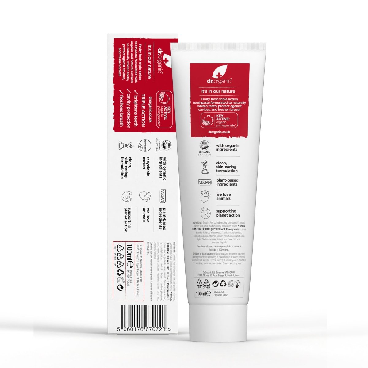 Pasta de dientes de Granada 100ml - drorganic.es