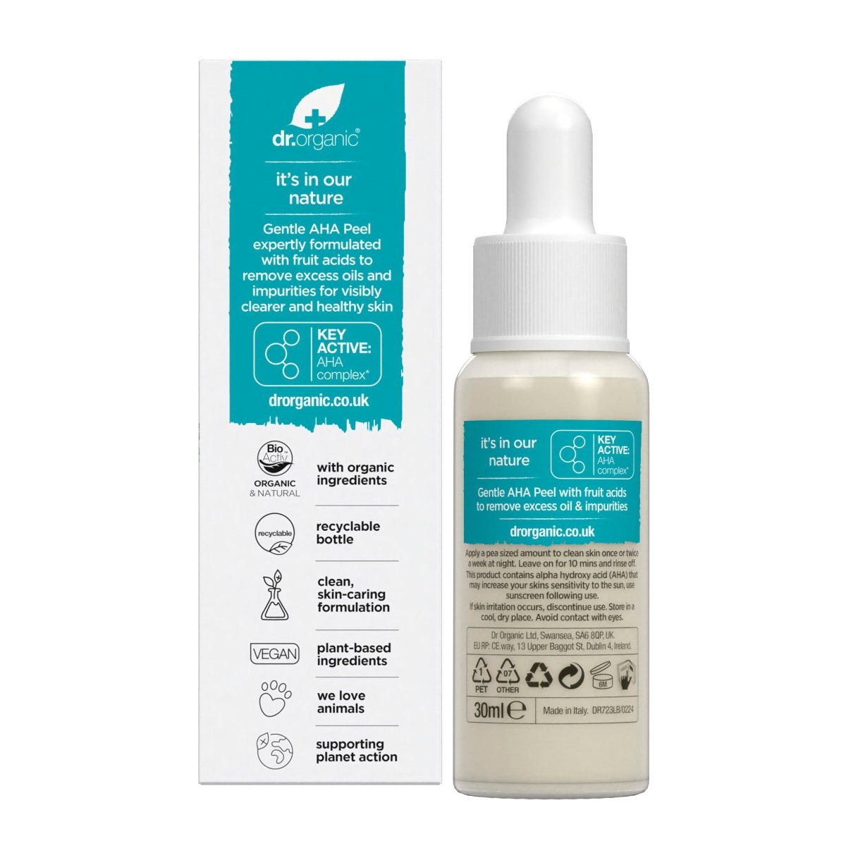Peeling AHA purificante Skin Clear 30ml - drorganic.es