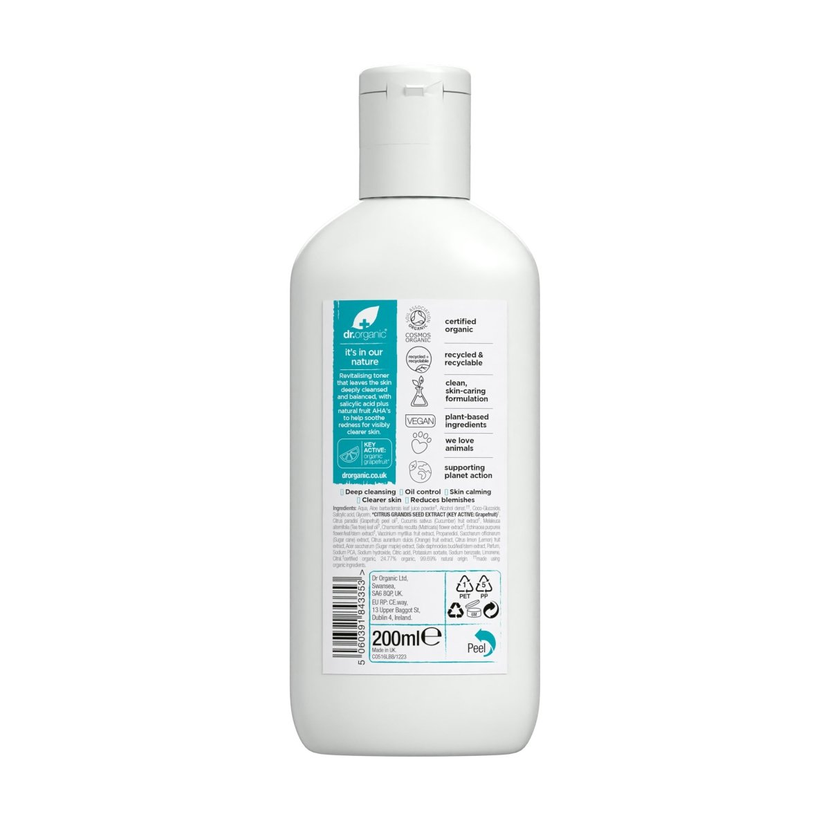 Tónico purificante Skin Clear para piel acnéica 150ml - drorganic.es