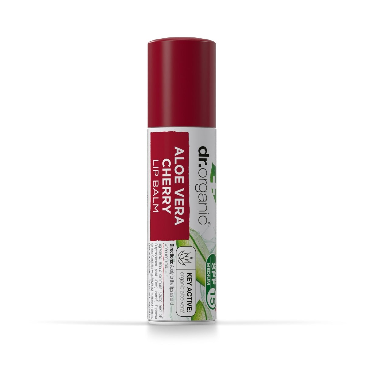Bálsamo Labial de Aloe Vera y Cereza SPF 15 5,7 gr - drorganic.es