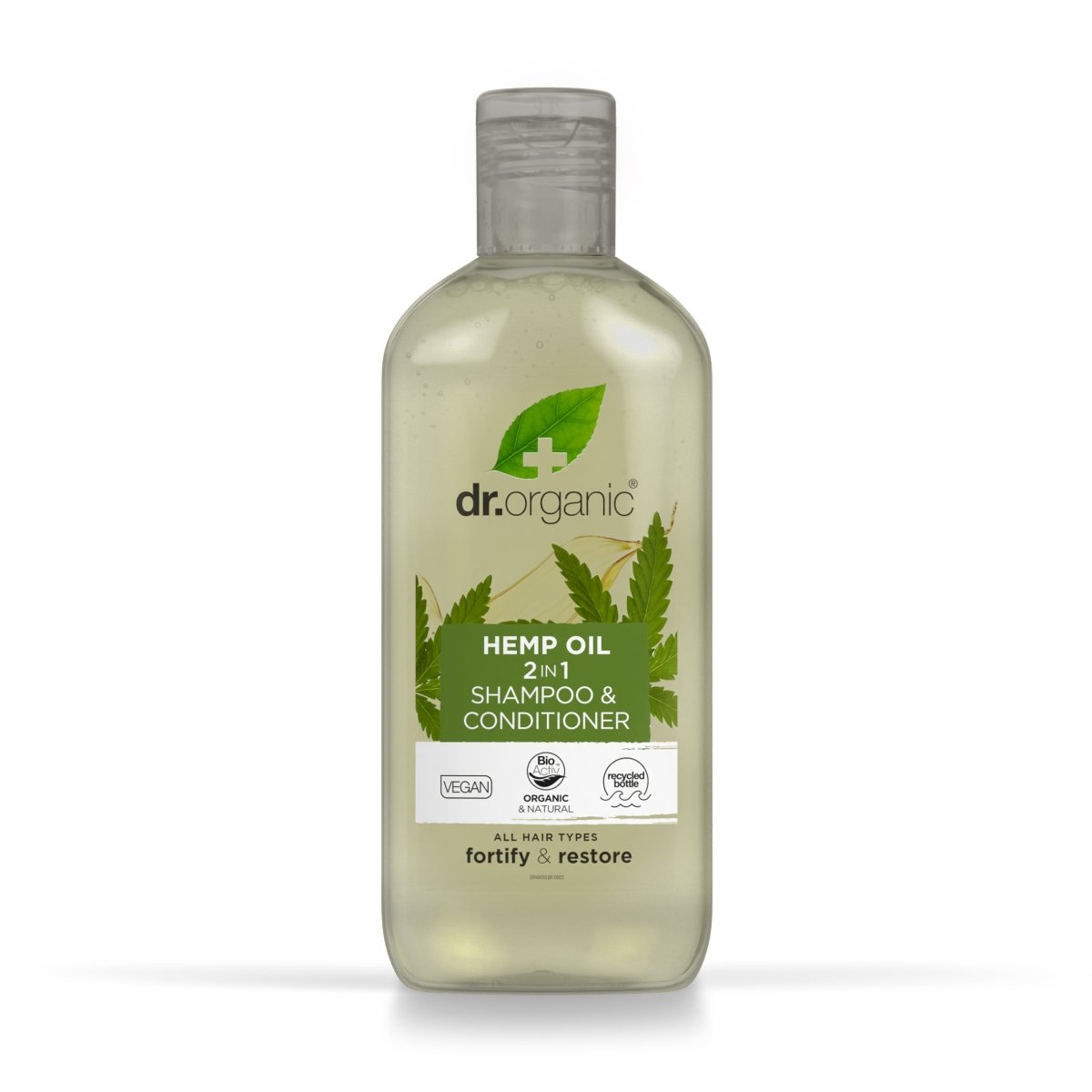 Champú & Acondicionador de Cáñamo para cabello fino y debilitado 265ml - drorganic.es