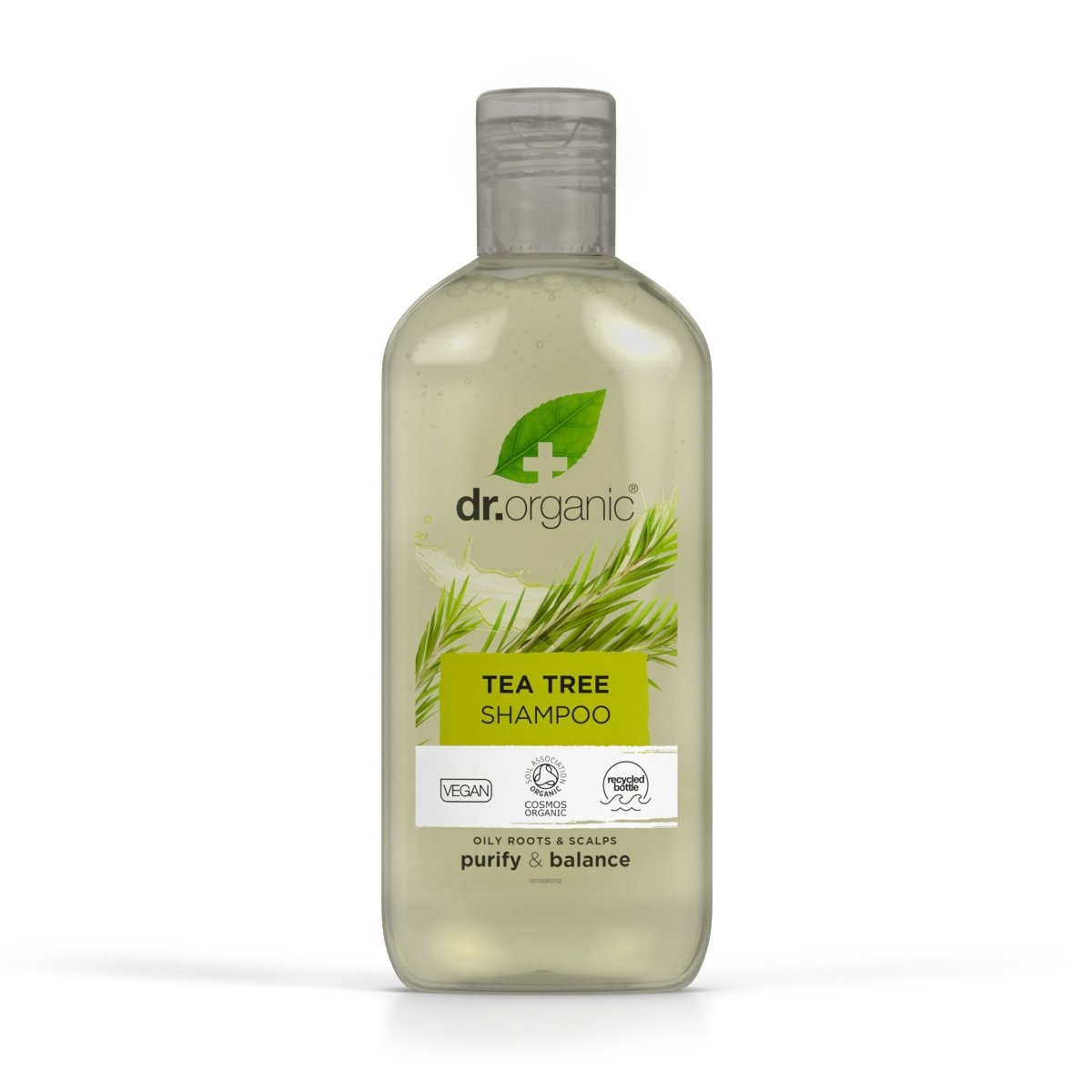 Champú Árbol de Té para cabello graso o con problemas 265ml - drorganic.es