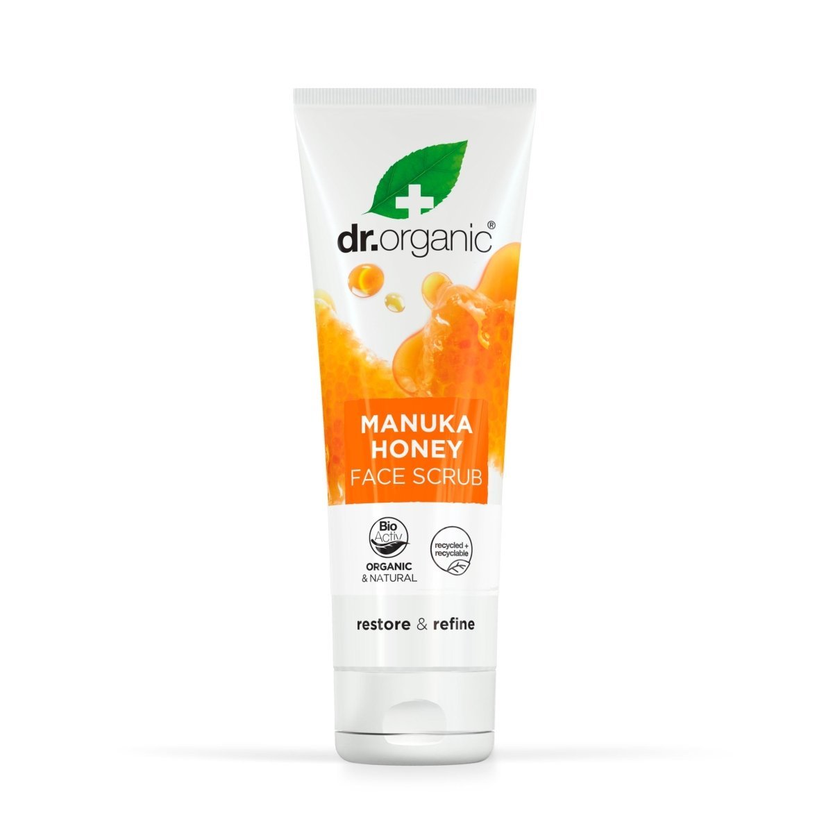 Exfoliante Facial Miel de Manuka para piel seca y sensible 125ml - drorganic.es