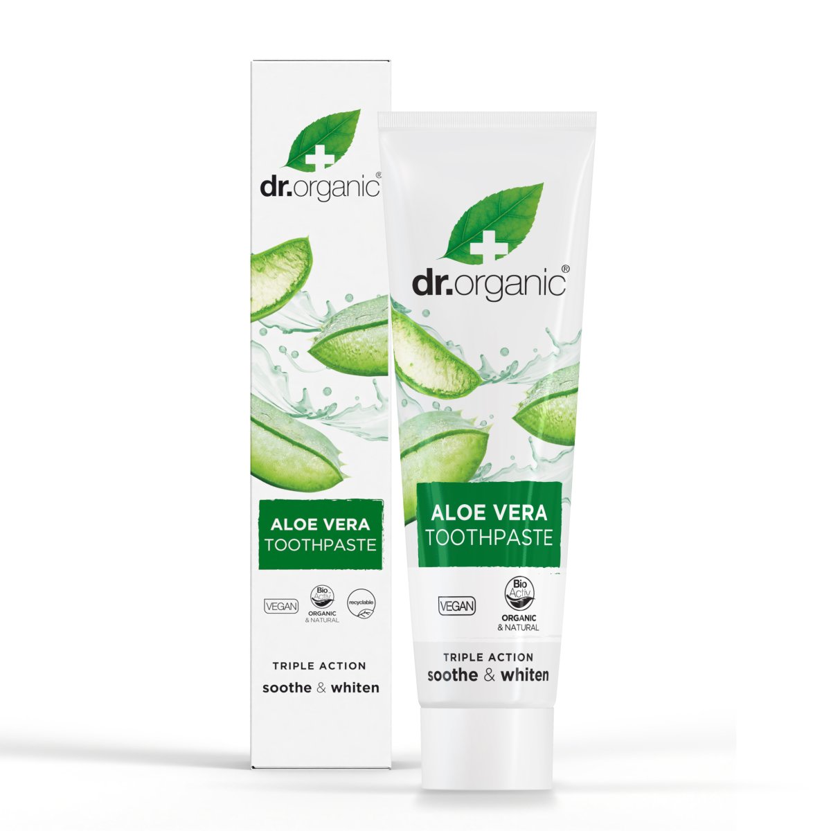Pasta de Dientes de Aloe Vera encías sensibles 100ml - drorganic.es