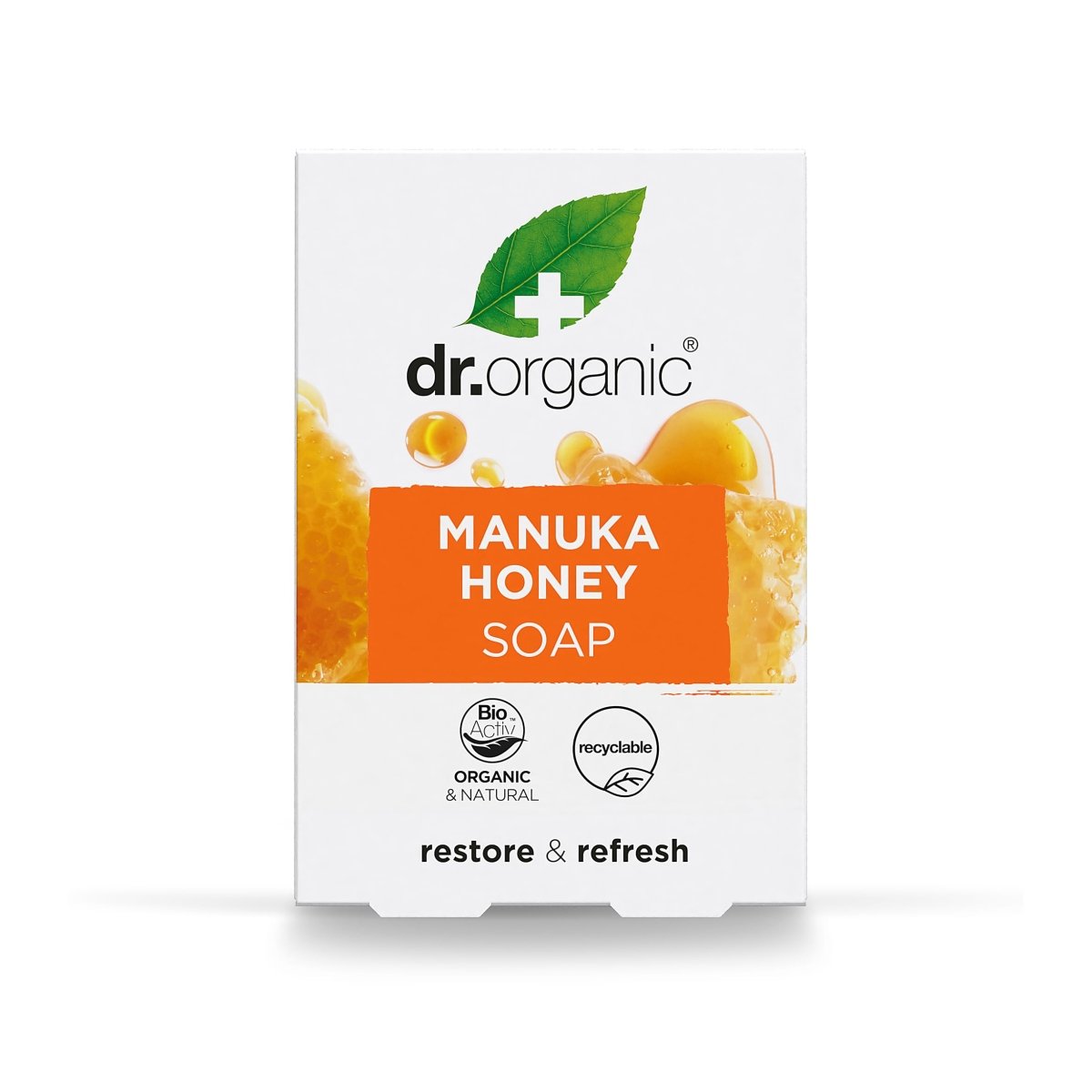 Pastilla de Jabón Miel de Manuka para piel seca y sensible 100 gr - drorganic.es