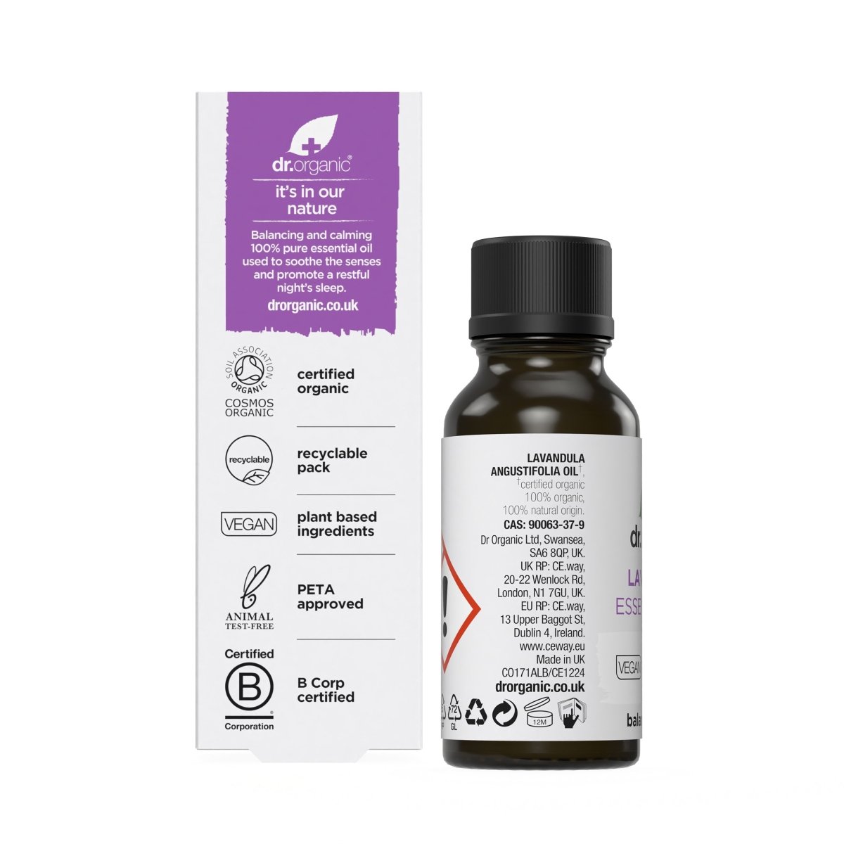 Aceite esencial de lavanda Bio y 100% puro 10ml – drorganic.es