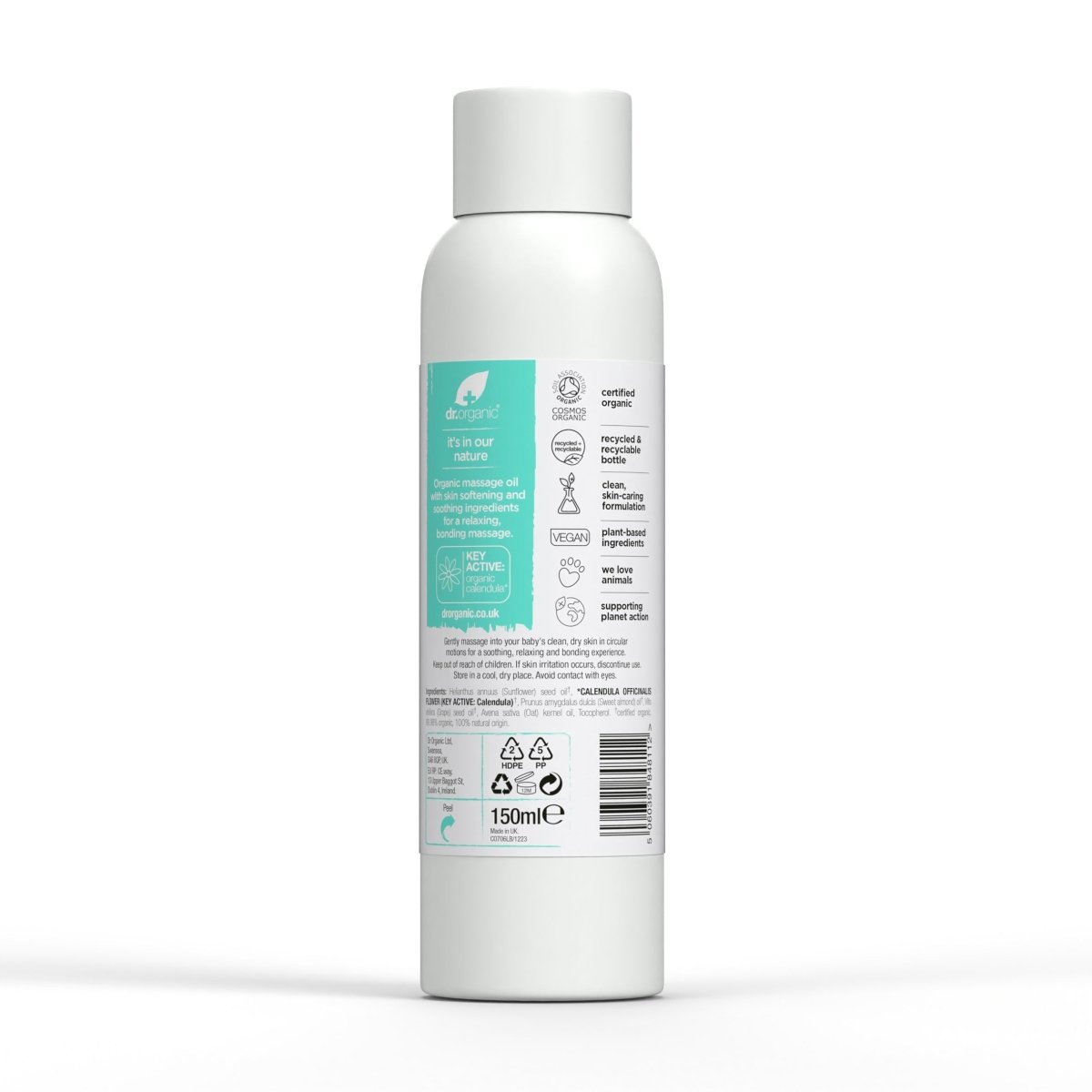 Aceite de masaje para bebés 150ml - drorganic.es