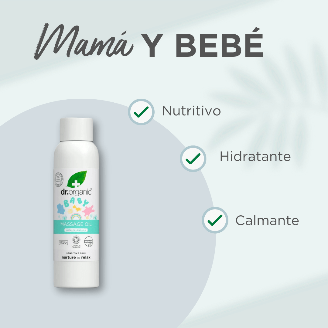Aceite de masaje para bebés 150ml - drorganic.es