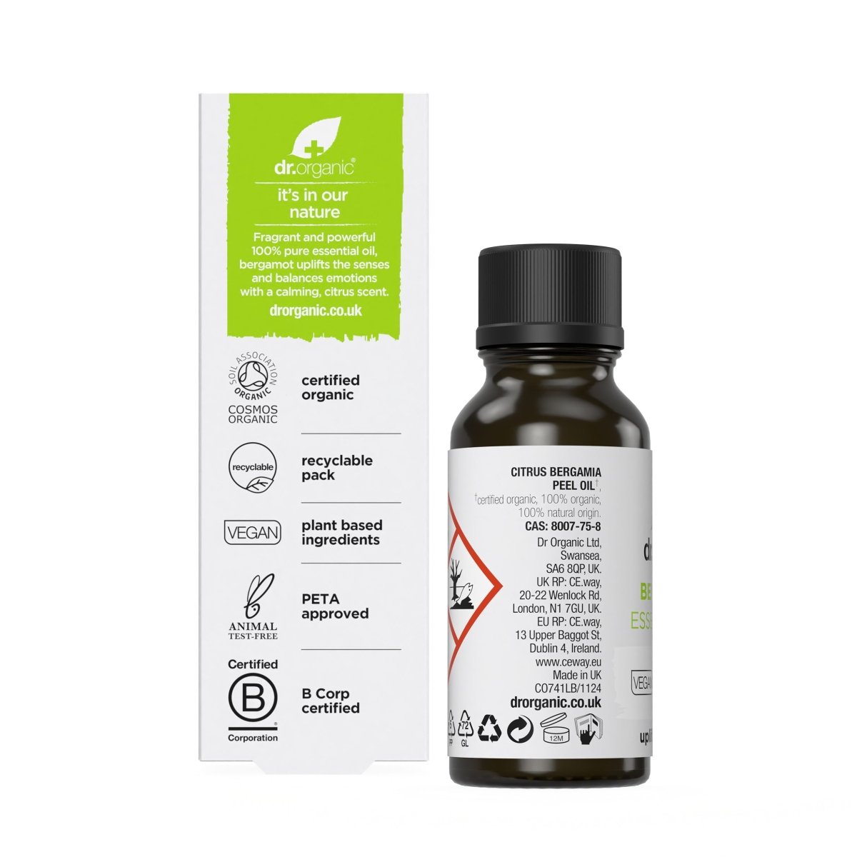 Aceite esencial de Bergamota Bio y 100% puro - drorganic.es