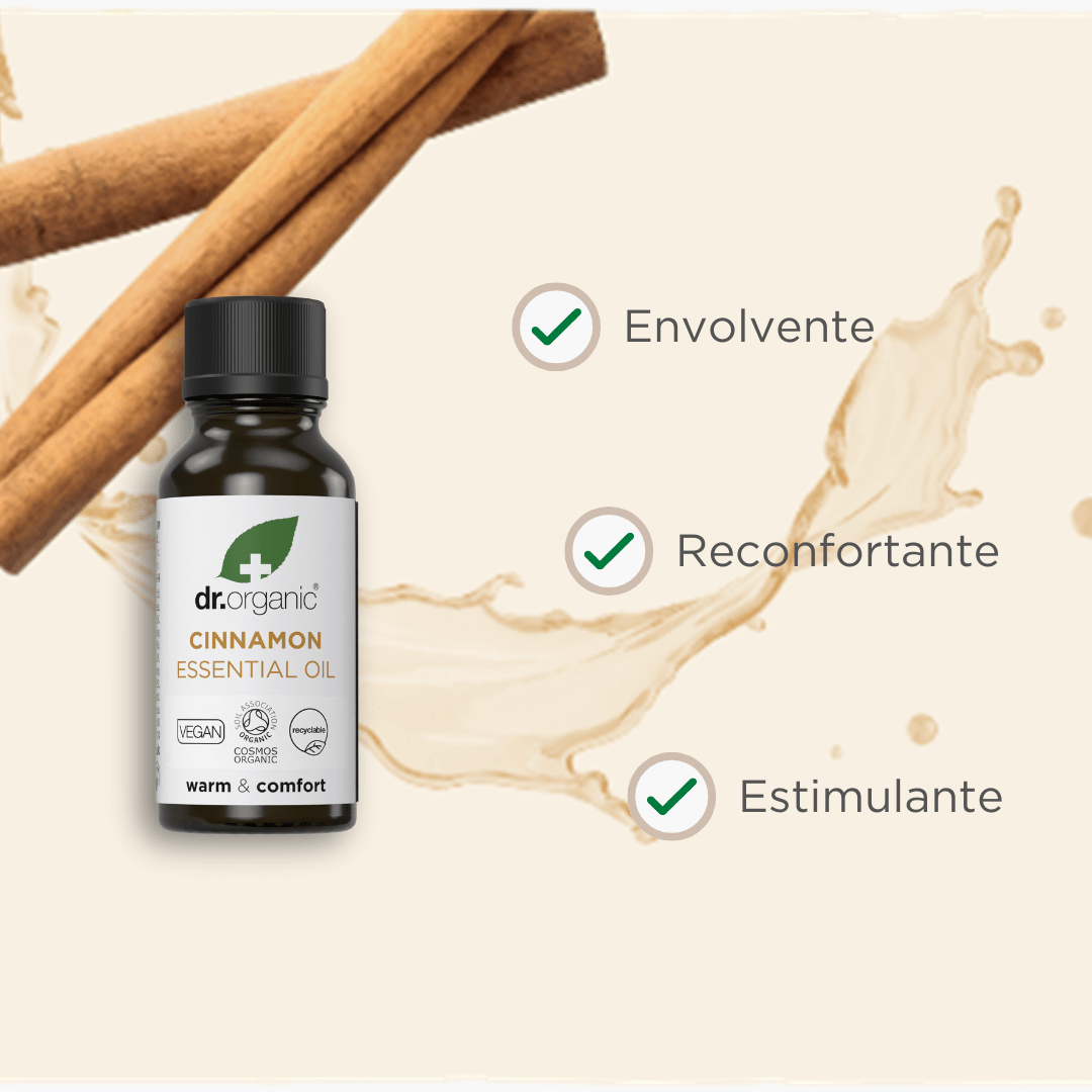 Aceite esencial de canela ceylan Bio y 100% puro 10ml - drorganic.es