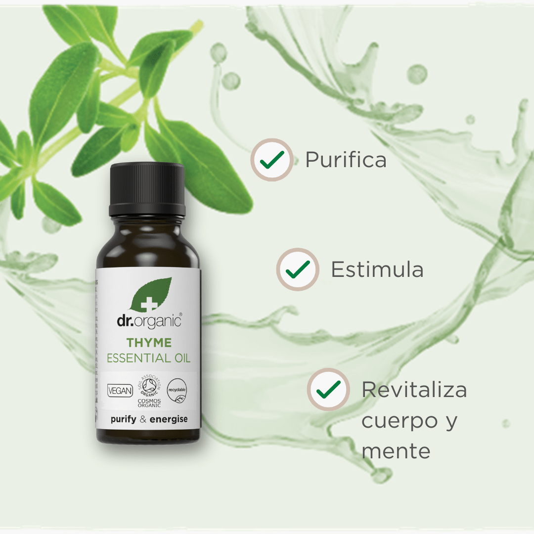 Aceite esencial de tomillo Thymol Bio y 100% puro - drorganic.es