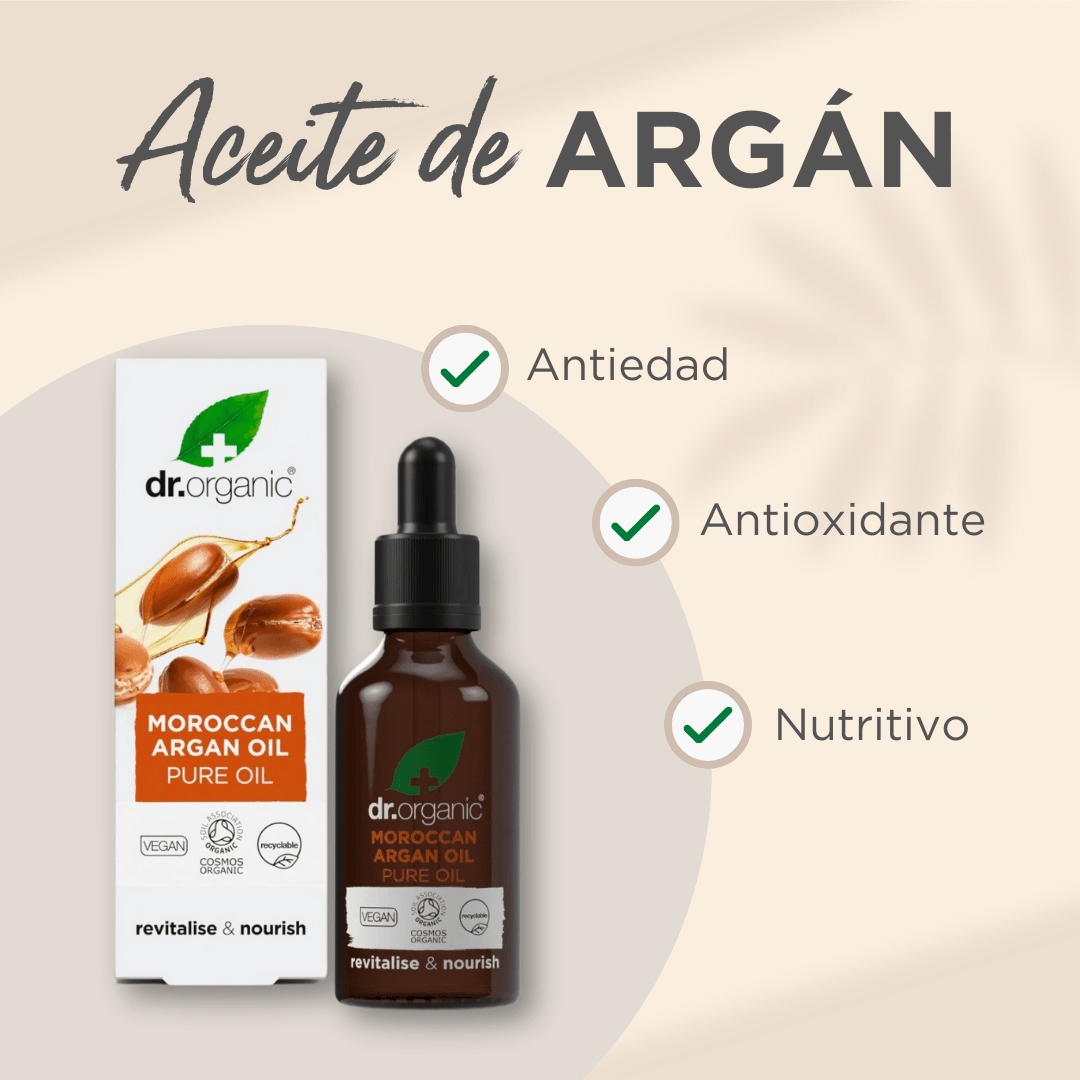 Aceite puro de Argán Marroquí multiacción 50ml - drorganic.es