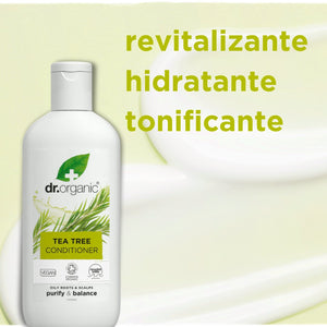 Acondicionador Árbol de Té para cuero cabelludo graso 265ml - drorganic.es