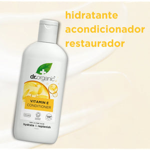 Acondicionador de Vitamina E para cabello fino 265ml - drorganic.es