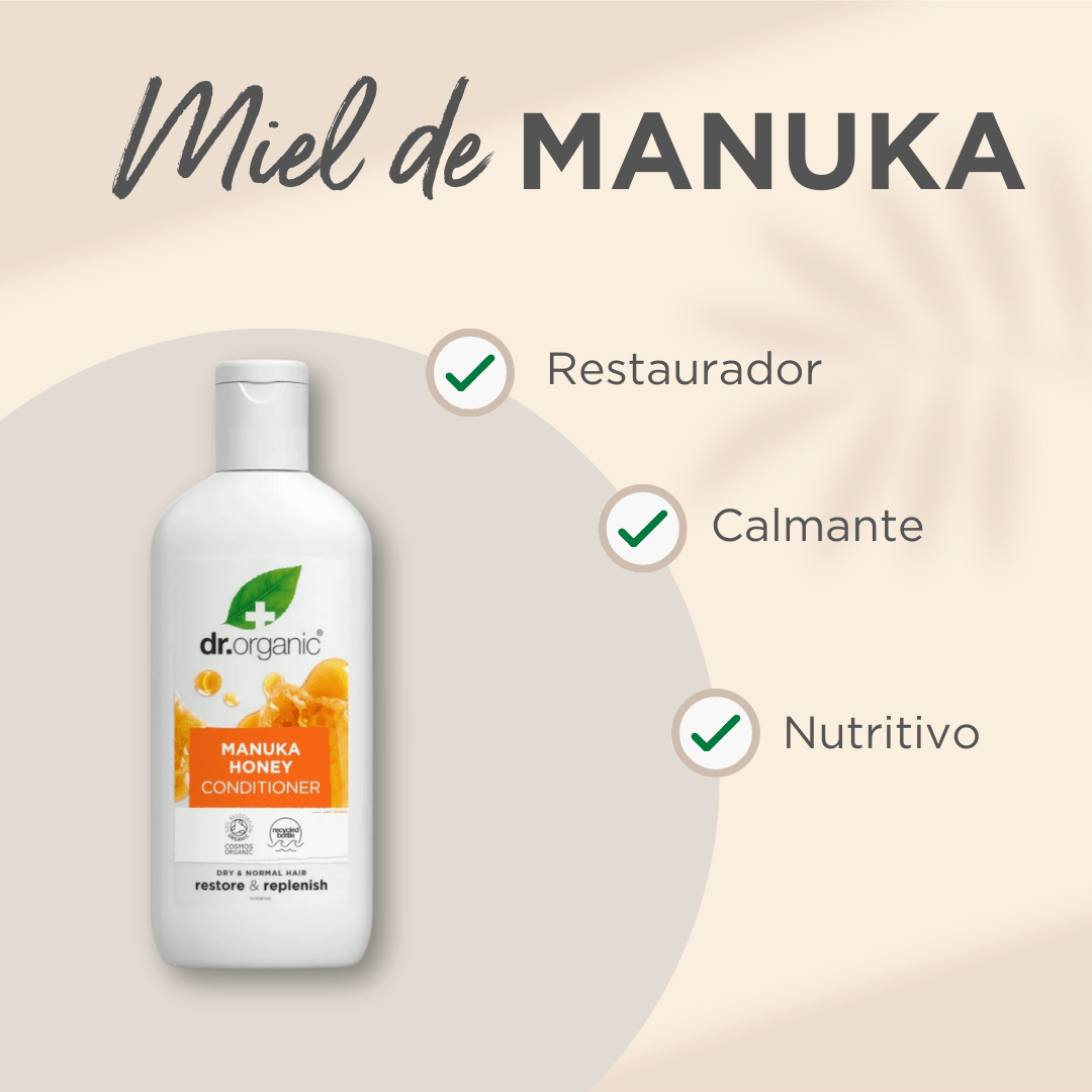 Acondiconador de Miel de Manuka para cabello normal a seco 265ml - drorganic.es