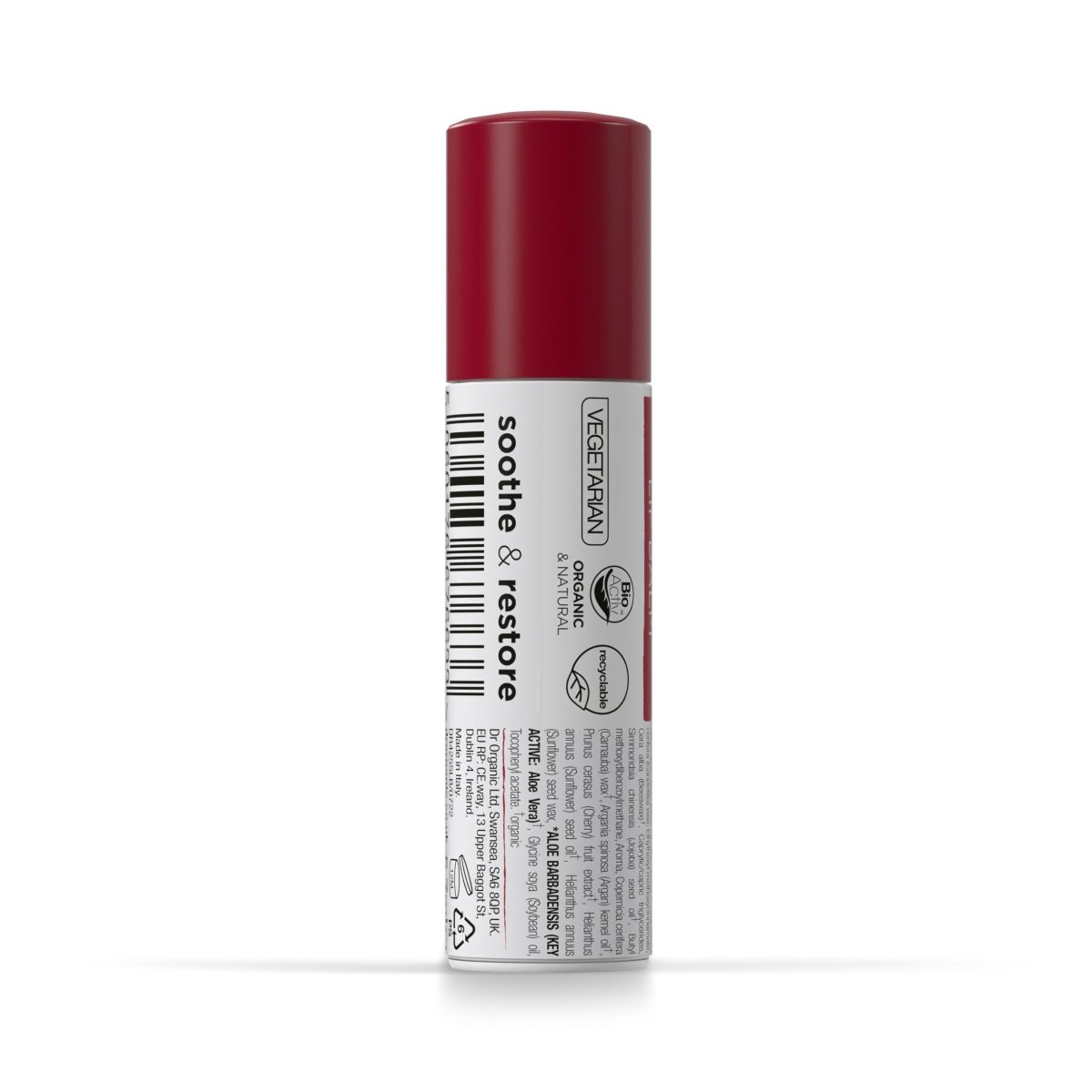 Bálsamo Labial de Aloe Vera y Cereza SPF 15 5,7 gr - drorganic.es