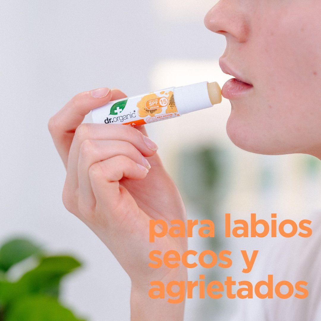 Bálsamo Labial Miel de Manuka SPF15 5,7 gr - drorganic.es