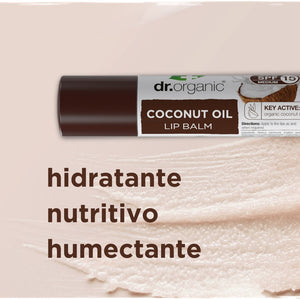 Bálsamo labial nutritivo Aceite Virgen de Coco 5,7 gr - drorganic.es