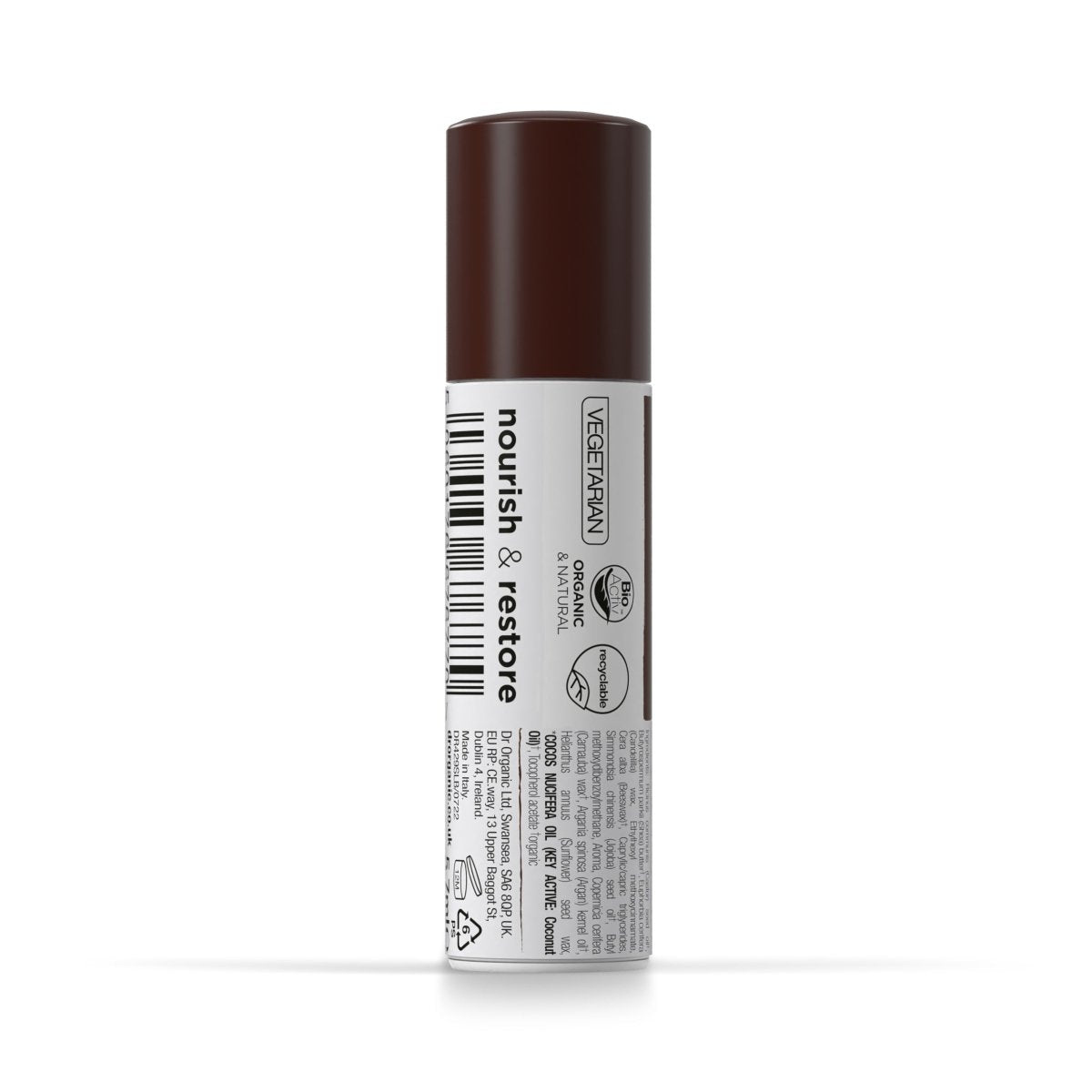 Bálsamo labial nutritivo Aceite Virgen de Coco SPF 15 5,7 gr - drorganic.es