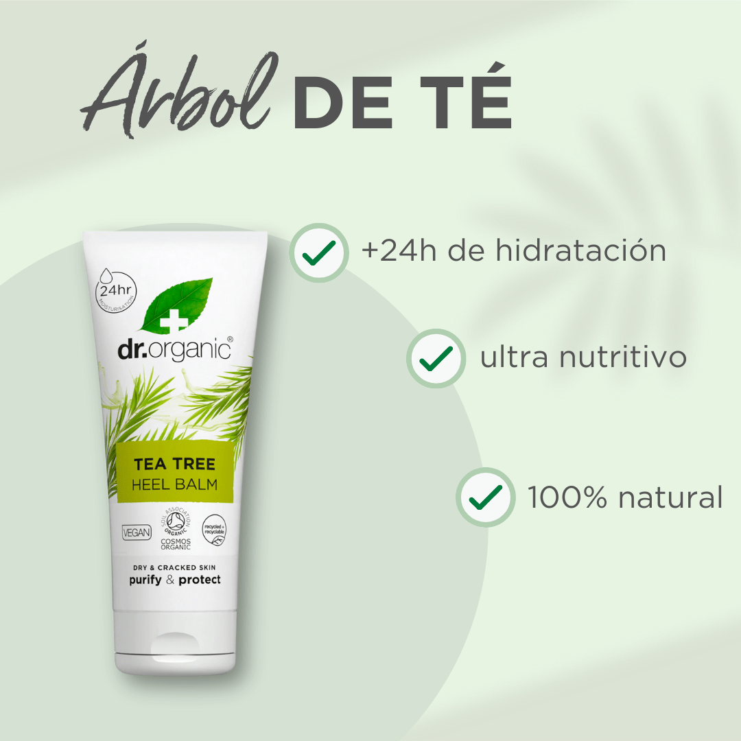 Bálsamo para talones agrietados Arbol de Té - drorganic.es
