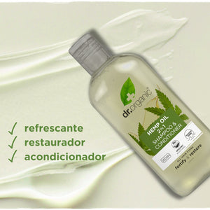 Champú & Acondicionador de Cáñamo 265ml (Anticaída) - drorganic.es