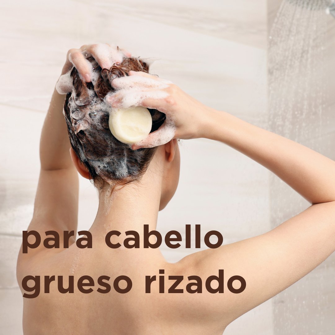 Champú & acondicionador sólido Coco y Naranja para cabello grueso o rizado 75 gr - drorganic.es