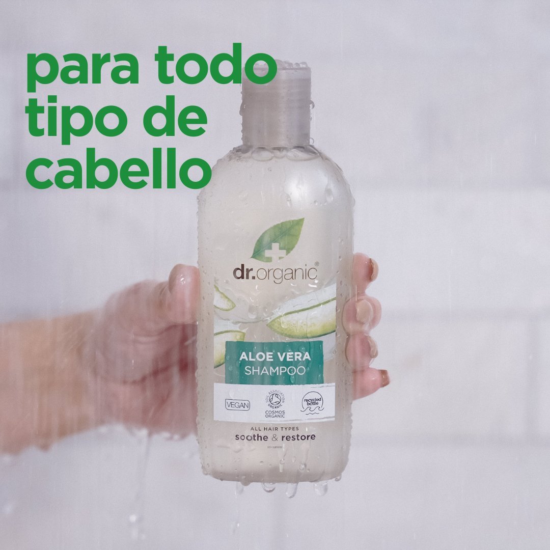 Champú de Aloe Vera para todo tipo de cabello 265ml - drorganic.es