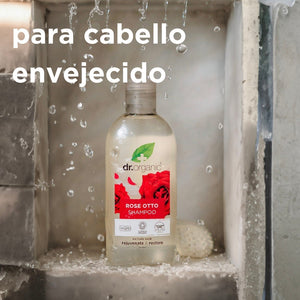 Champú Rosa Damascena para cabello envejecido 265ml - drorganic.es