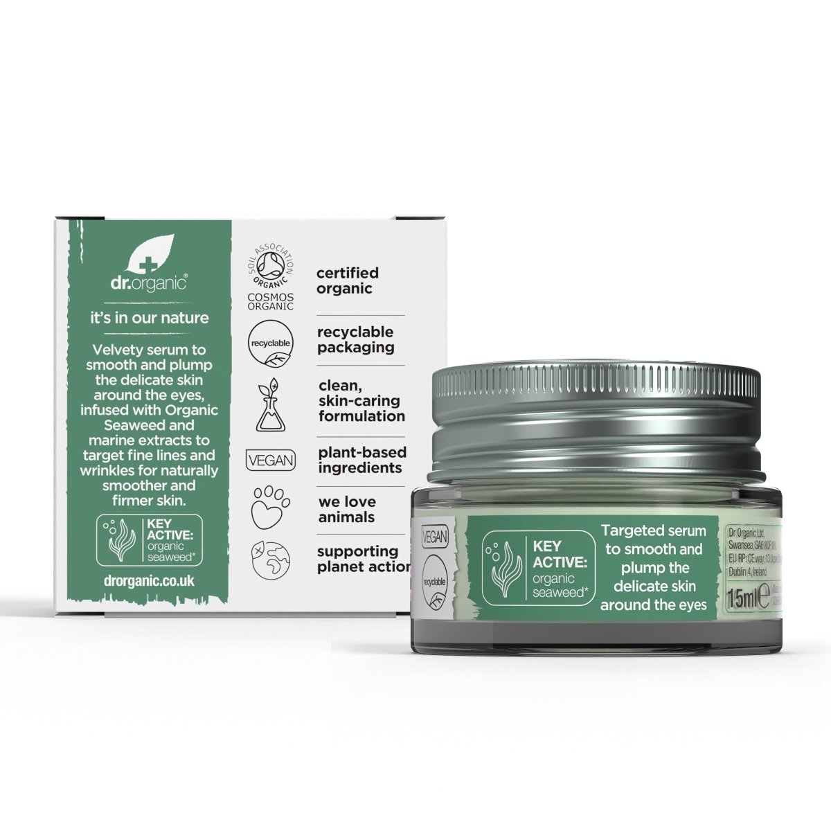 Contorno de ojos Algas Marinas siempre joven 15ml - drorganic.es