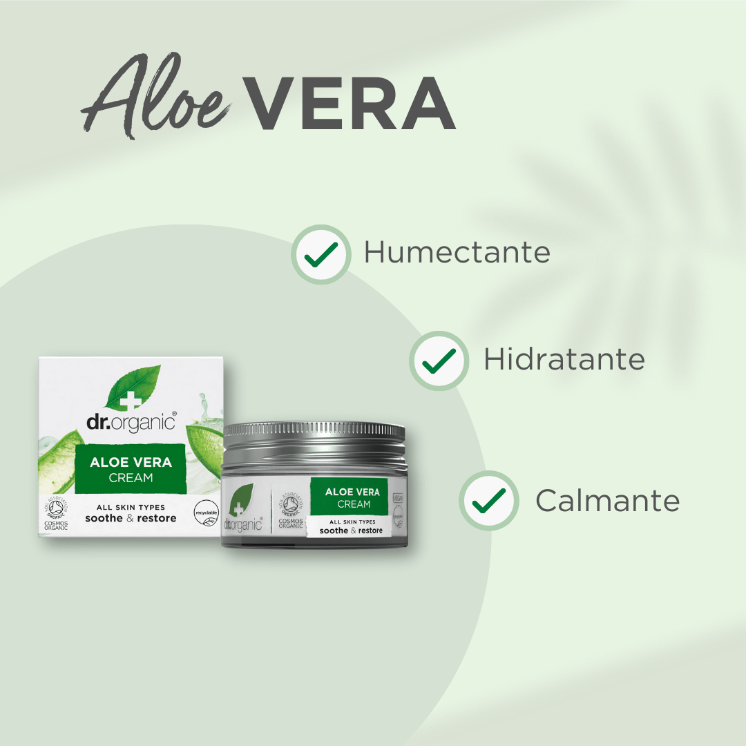 Crema Concentrada Aloe Vera para todo tipo de piel 50ml - drorganic.es