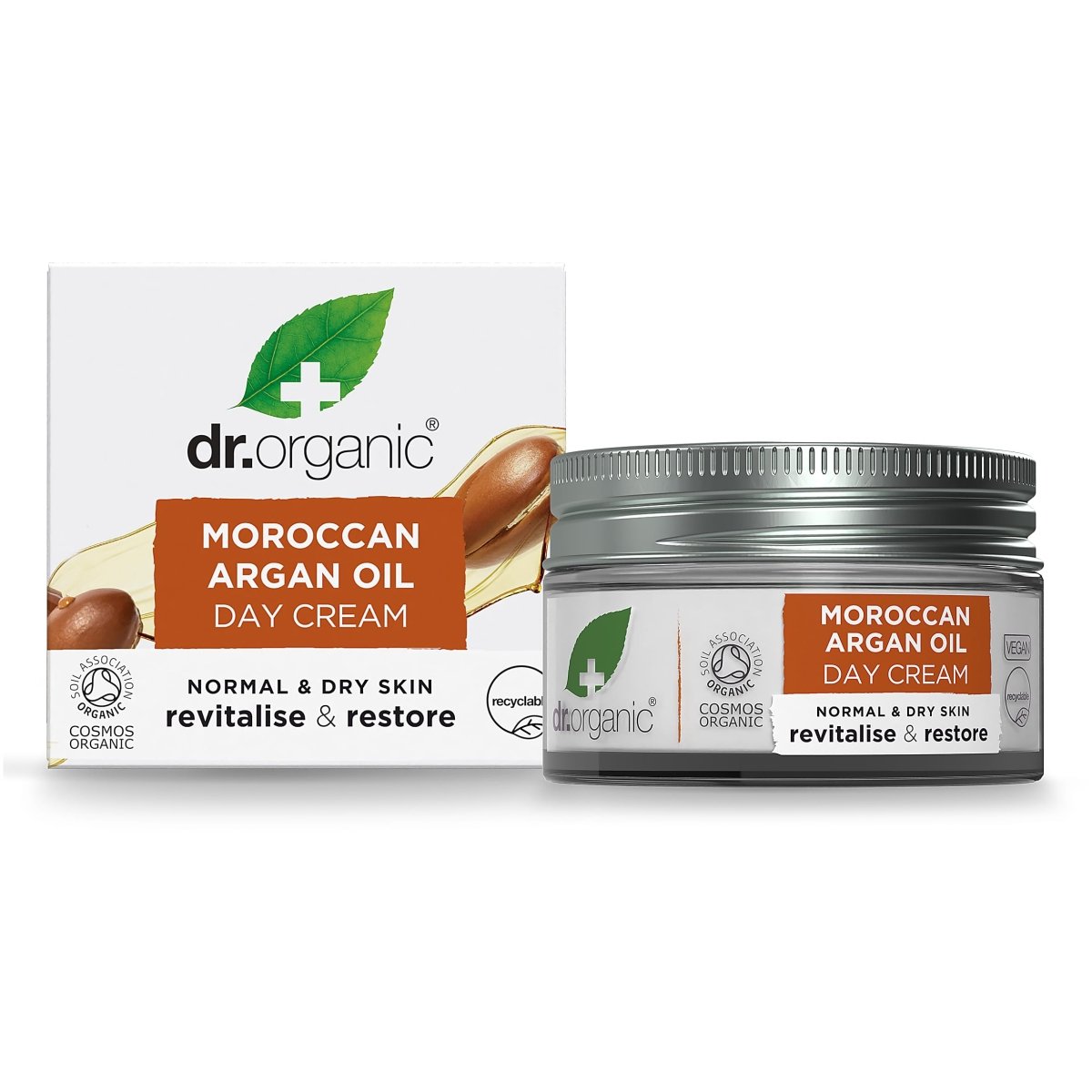 Crema de día Aceite de Argán Marroquí para piel normal a seca 50ml - drorganic.es