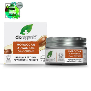 Crema de día Aceite de Argán Marroquí para piel normal a seca 50ml - drorganic.es