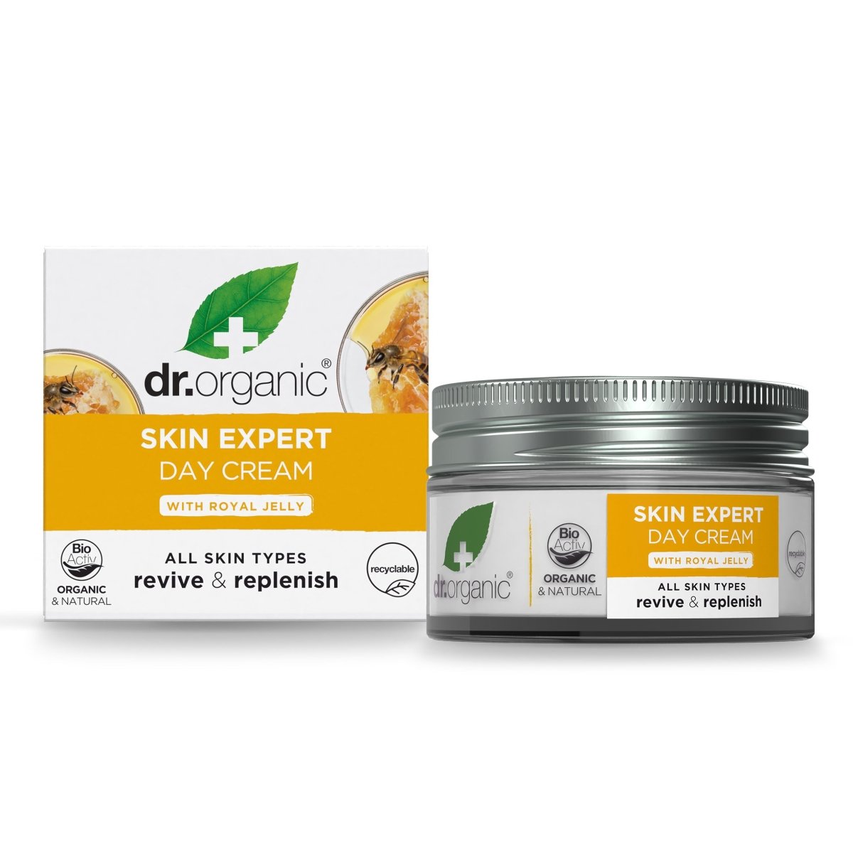 Crema de día Skin Expert con jalea real antiedad 50ml - drorganic.es