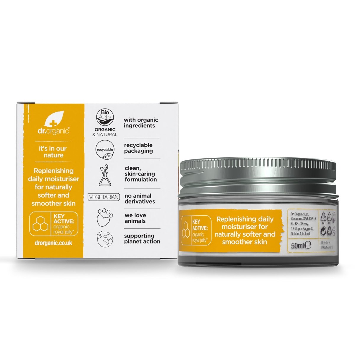 Crema de día Skin Expert con jalea real antiedad 50ml - drorganic.es