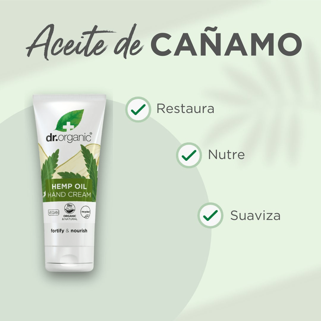 Crema de manos y uñas Aceite de Cáñamo 100ml - drorganic.es